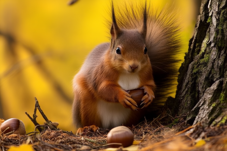 The Stealthy Stashers: How Squirrels Prepare for Winter